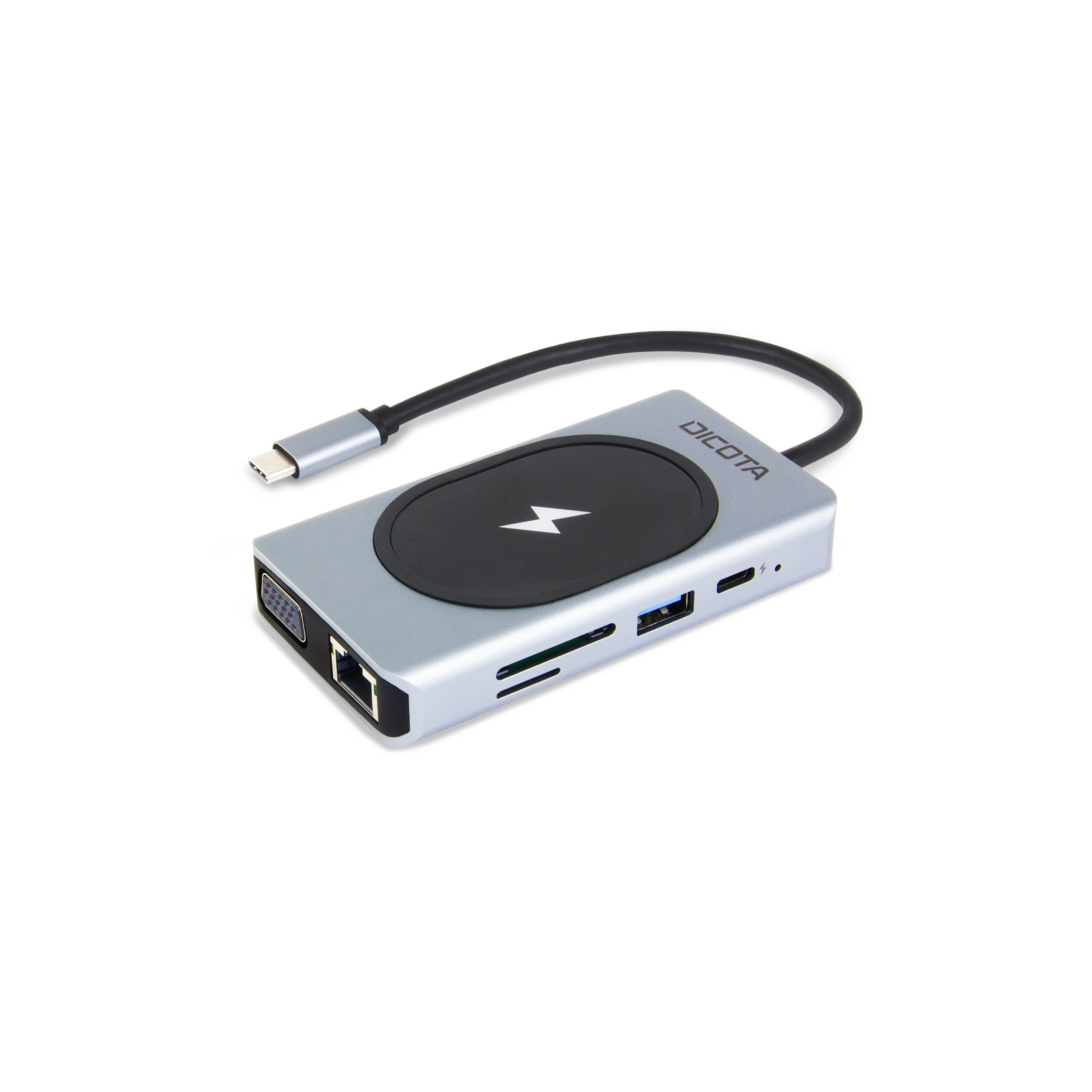 Dicota USB-C 10-in-1 Charging Hub Ladegerät 4K PD 100W silber Dicota USB-C 10-in-1 Charging Hub Ladegerät 4K PD 100W silber